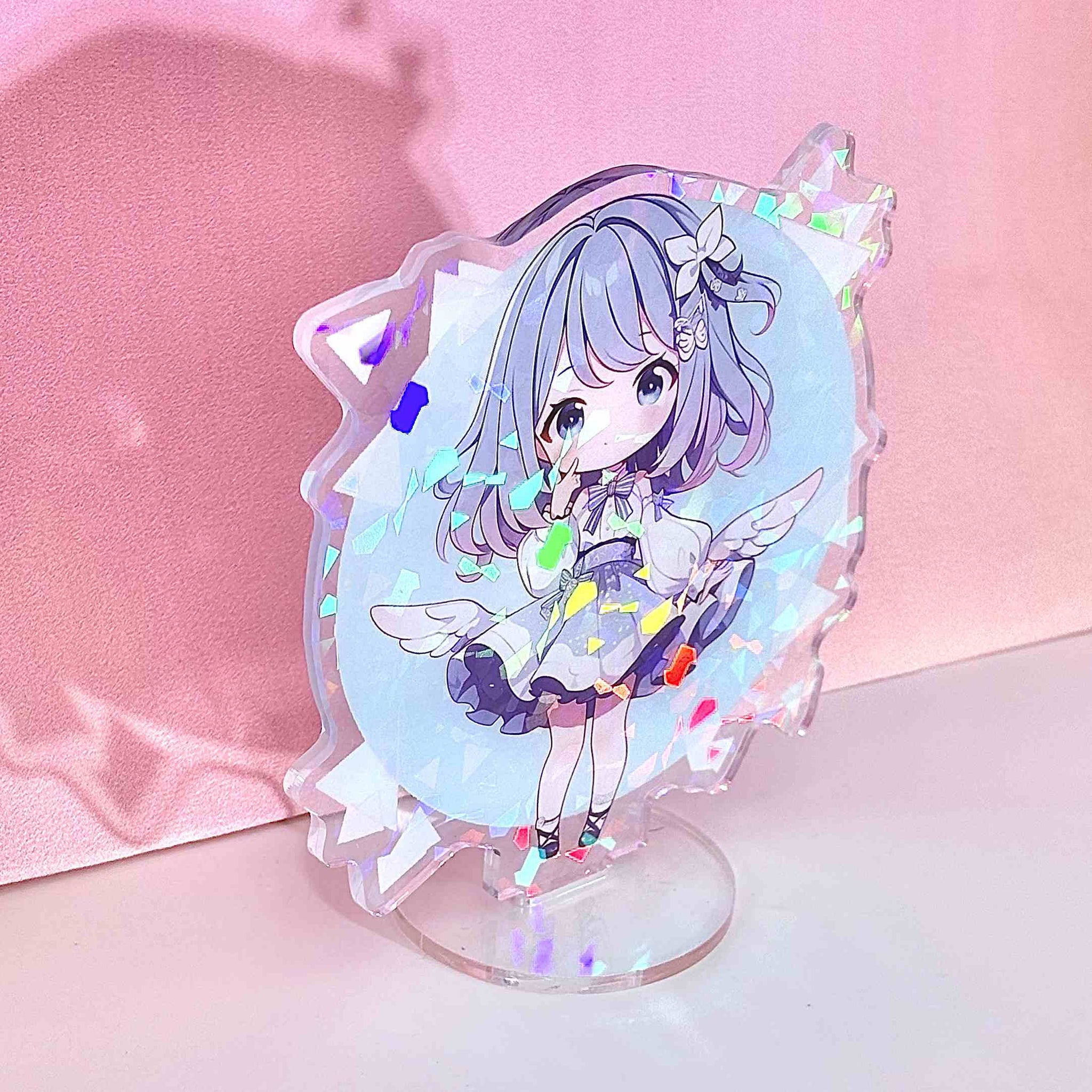 Custom Holographic Star Acrylic Standee And Anime Art Glass Broken Acr ...