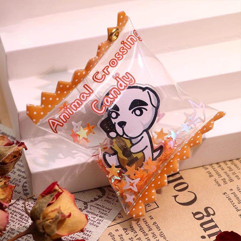 acrylic rose ace charm pendant