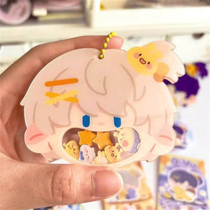 between the lines obsessive bottom acrylic keychain set